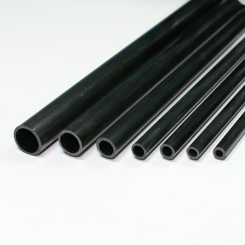 CARBON FIBER TUBE (HOLLOW) IN 12MM X 10MM X 1000MM PACK OF 2PC