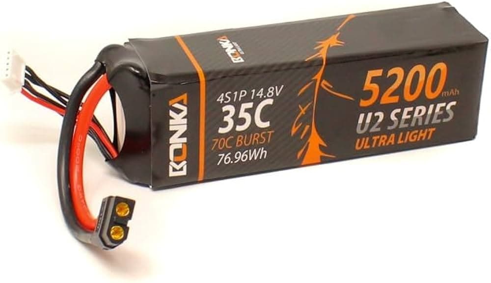  Lipo Battery  BONKA 4S 14.8V 5200mah Lithium Polymer Battery