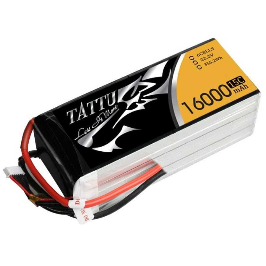 TATTU 16000MAH 6S1P 15C LiPo Battery Pack