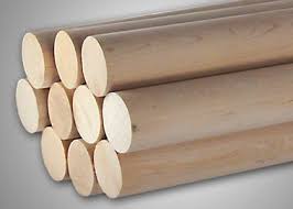 BIRCH WOOD DOWELS IN 4MM X 1000MM
