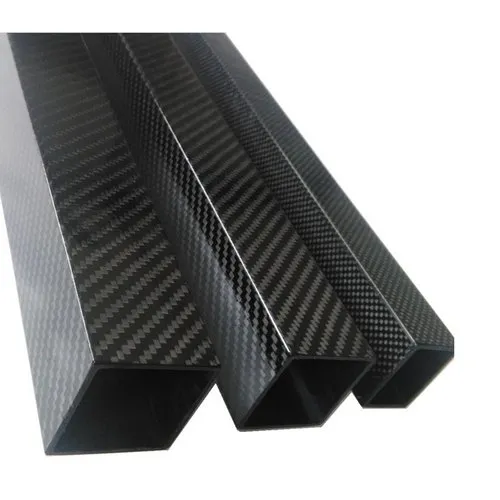 Square Carbon Fiber Tube Hollow in 25mm x 22mm x 1000mm Pack of 1Pc