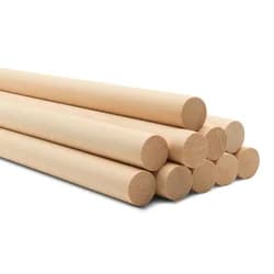PINE WOOD DOWELS IN 18MM X 600MM PACK OF 30PCS