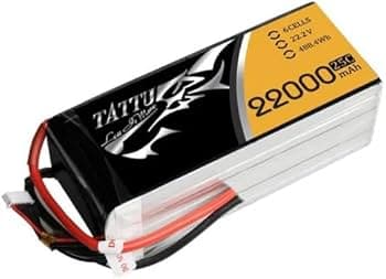 Lipo Battery Tattu 22000mAh 25C 22.2V 6S1P  with XT90-S Connector