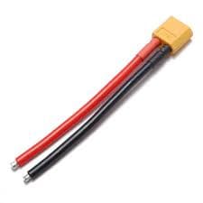 XT60 Male connector with 14AWG Silicon Wire 10cm
