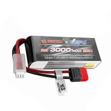 2S 7.4V 25C 3000mah Battery with T Plug
