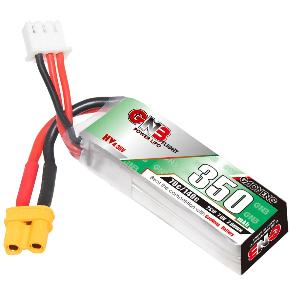 GAONENG GNB 2S 350mAh 70C LiPo Battery 