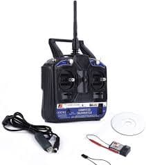 FlySky FS-CT6B 2.4G 6CH Radio Set System with RX FS-R6B receiver.